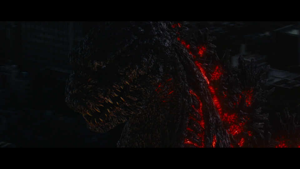 Shin Godzilla scene pe întuneric